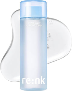Re :nk Hyper Hyal Plumping Toner for Glass Skin and Skin Flooding - Daily Facial Toning Water with Hyaluronic Acid and Panthenol – for Makeup Prep and Texture Refinement - Korean Skincare (6.76 fl oz)