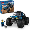 LEGO City Blue Monster Truck Off-Road Toy Playset with a Driver Minifigure, Imaginative Toys for Kids, Fun Gift for Boys and Girls Aged 5 Plus, Mini Monster Truck, 60402