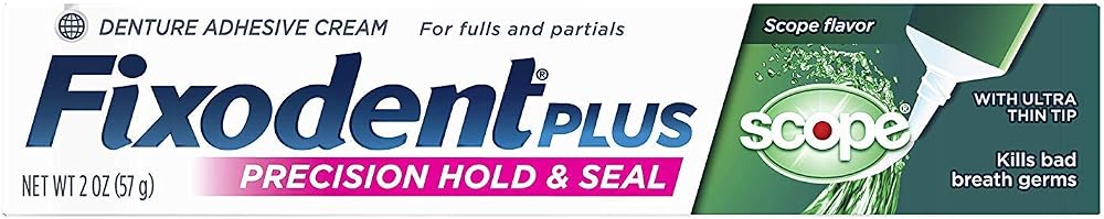 Fixodent + Scope Adhsve Size 2z Fixodent Control Denture Adhesive Plus Scope, 2 Oz (Pack of 6)
