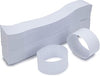 LLIKED 500 Blank White Self Sealing Currency Straps Bill Wrappers