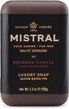 Mistral Bourbon Vanilla Luxury Bar Soap for Men, Natural Soap Bar, 8.8 oz - Personal Care