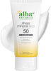Alba Botanica Sunscreen for Face, Fragrance-Free Sheer Mineral Face Sunscreen Lotion, Broa - Image 1