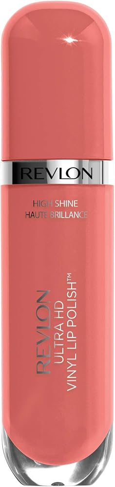 Revlon Ultra HD Vinyl Lip Polish, Liquid Lipstick, Act Natural, Beige Nude Gloss