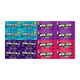 Assorted Candy Mix Variety Pack – Includes 2 Flavors of Mike and Ike Sour Blue Raspberry, Jolly Joes & 2 Flavors of Now and Later Grape, Cherry – 4 Each Flavor – Bulk 16 Pack for Parties, Snacks & Gifts