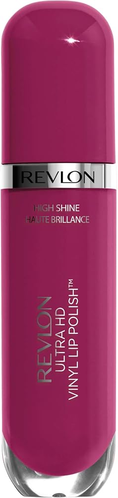 Revlon Ultra HD Vinyl Lip Polish, Liquid Lipstick, Berry Blissed, Berry Gloss