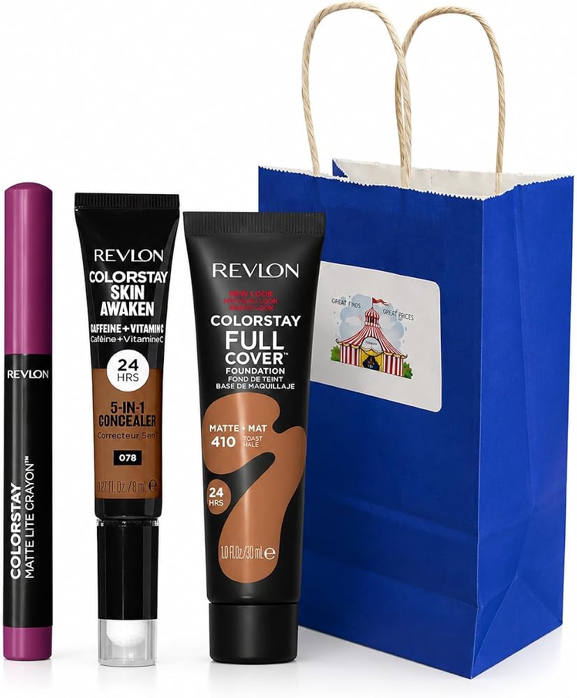 BIGTOPDEALSUSA Full Coverage Face Makeup Set with Foundation, Concealer and Lip