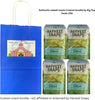 Big Top Deals USA Blue Paper Bag with Harvest Snaps Veggie Chips Caesar (3oz Bags) – 4-Pac - Image 2