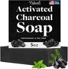 Charcoal Soap – Natural Activated Charcoal Black Soap Bar for Face & Body - Personal Care