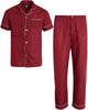 Ten West Apparel Men's 2-Piece Pajama Set with Short Sleeve Shirt and Long Pants, Size Lar - Image 1