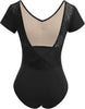 Moret Kids Girls' Ballet and Dance Short Sleeve Leotard - Combination Pack (Black & Pink)  - Image 1