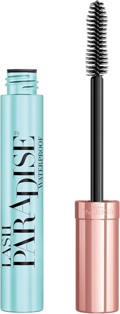 L'Oreal Paris Voluminous Lash Paradise Waterproof Mascara, Blackest Black, 0.25 Fl Oz (Pack of 1) Packaging May Vary - Personal Care