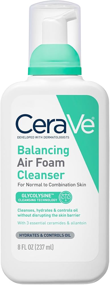 Cerave Air Foam Face Wash, Hydrating & Gentle Facial Cleanser, 8oz - Personal Care