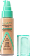 Almay Clear Complexion Acne Foundation Makeup with Salicylic Acid, Medium Coverage, Soft Matte Finish, Hypoallergenic, Cruelty- & Fragrance-Free, Dermatologist Tested, 300 Naked, 1 fl oz