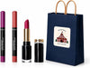 3-Piece Soft Glam Lipstick Revlon Gift Set - Nude, Pink & Classic Red Shades, Long Lasting Matte Crayon Makeup Bundle for Women, White Elephant Office Party Game Prize & Secret Santa Stocking Stuffer