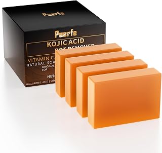 Premium Turmeric Kojic Acid Soap Bar – Hydrating & Nourishing Serum for Face & Body – Exfoliating Cleansing Bar with Vitamin C, Retinol & Collagen – Kojic Acid & Turmeric Cleansing Pads Alternative