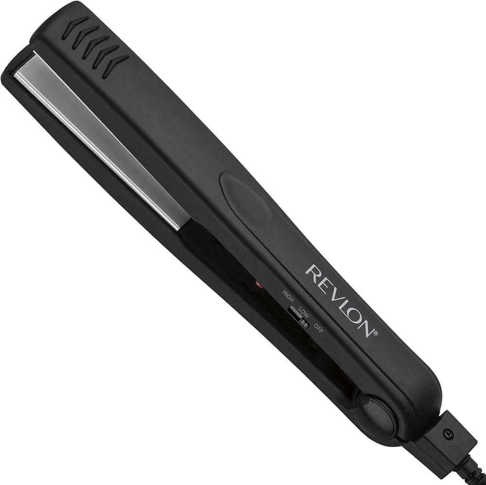 REVLON Smooth and Straight Ceramic Flat Iron, 1" Plates