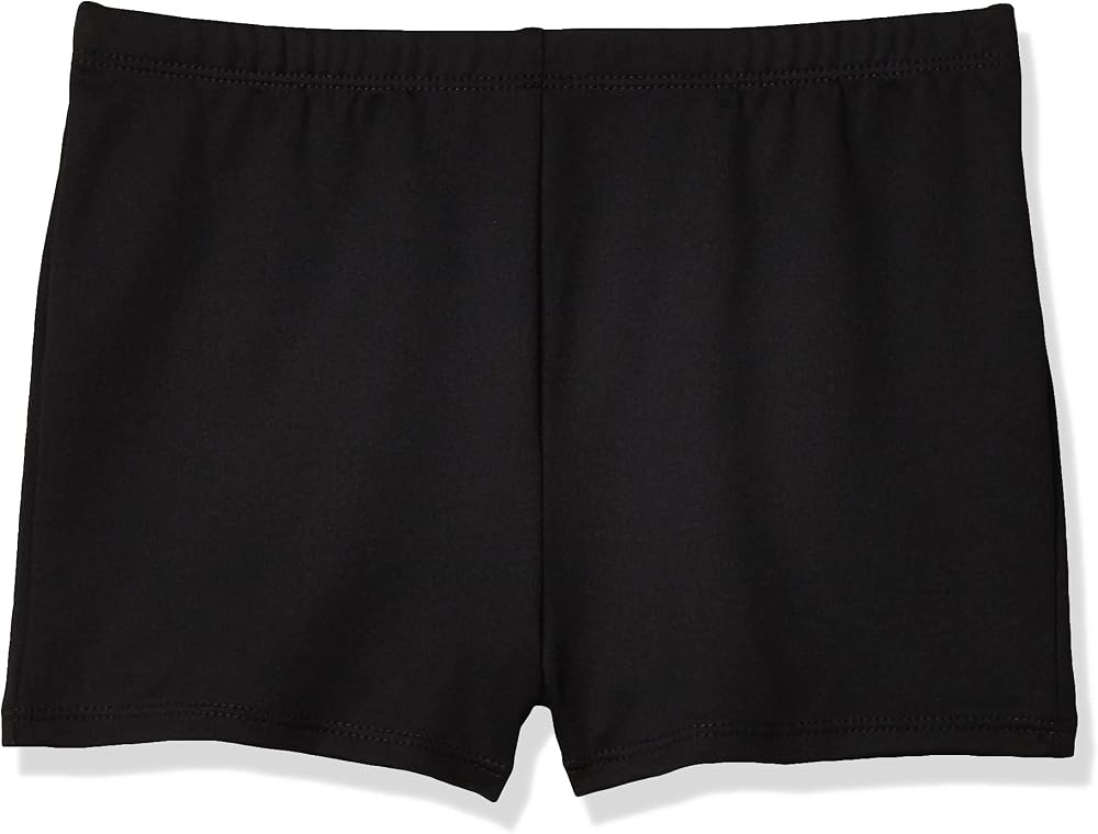 Jacques Moret Big Girls' Gymnastics Micro Short, Black Solid, Large