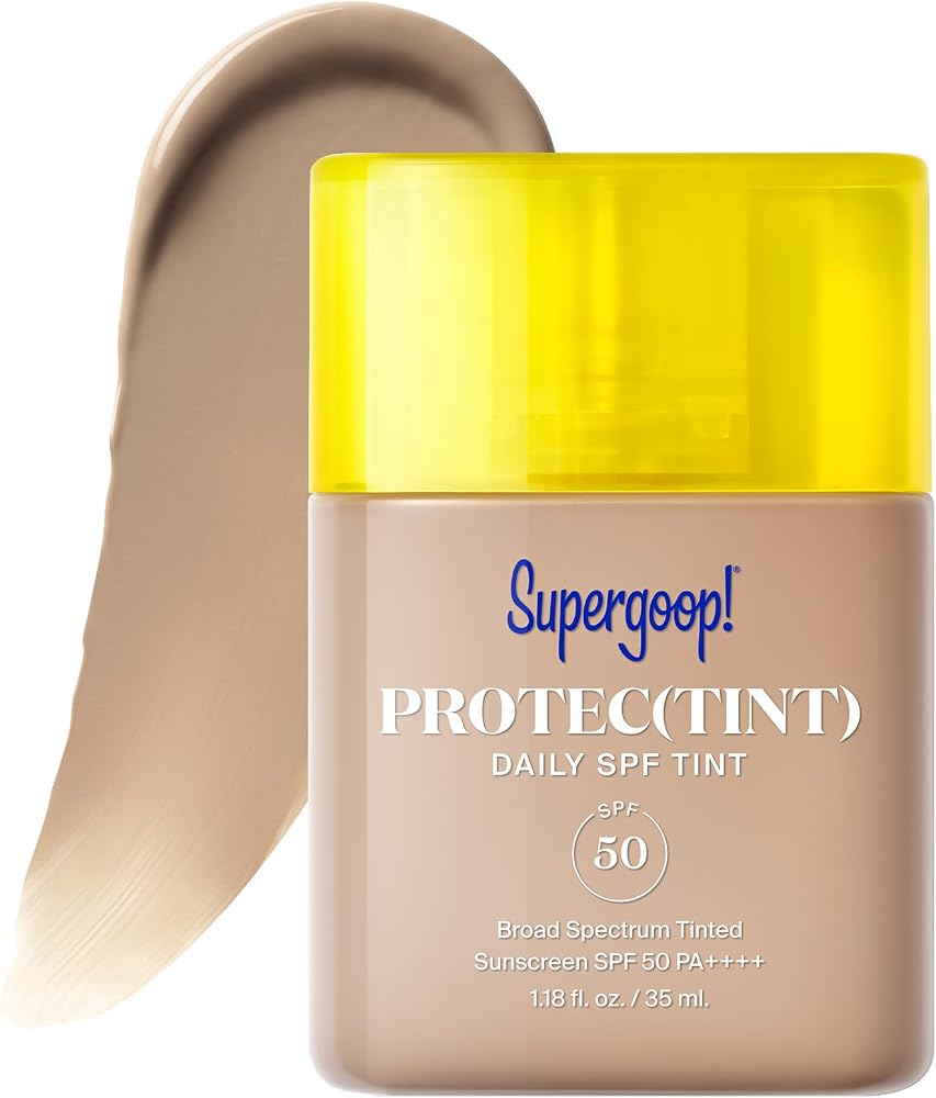 Supergoop! Protec(tint) Daily Skin Tint SPF 50 - Light, Buildable Coverage for Immediately Smooth, Even-Looking Skin - Natural Finish - Personal Care