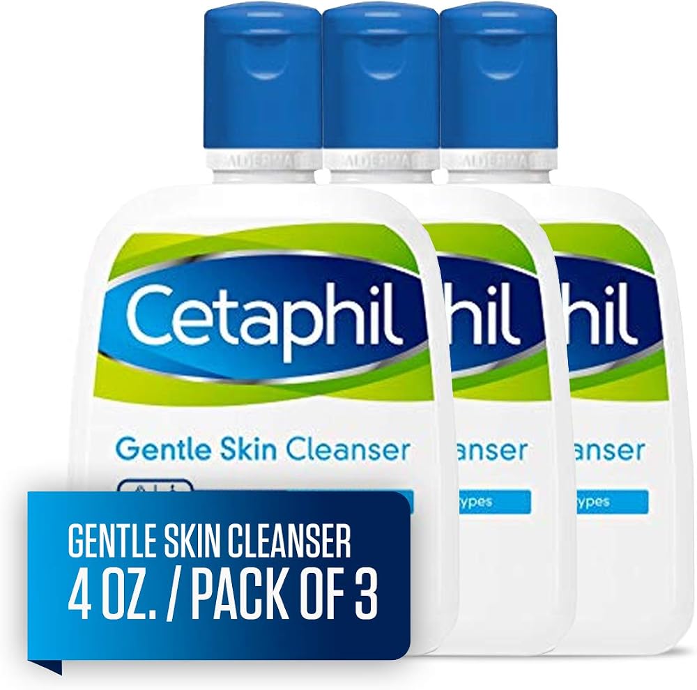 Cetaphil Gentle Skin Cleanser, 4 fl oz (Pack of 3) - Personal Care