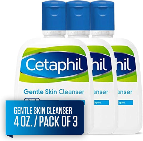 Cetaphil Gentle Skin Cleanser, 4 fl oz (Pack of 3) - Personal Care