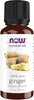 NOW Essential Oils, Ginger Oil, Undiluted, Steam Distilled, 1 fl. oz - Image 1