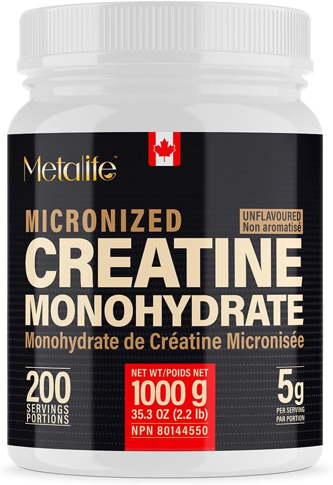 Creatine Monohydrate Powder 200 Servings, Micronized Powder, Muscle Growth, Unflavored, Ideal for Athletes & Fitness Enthusiasts, Third Party lab Tested, Vegan, 1000 g