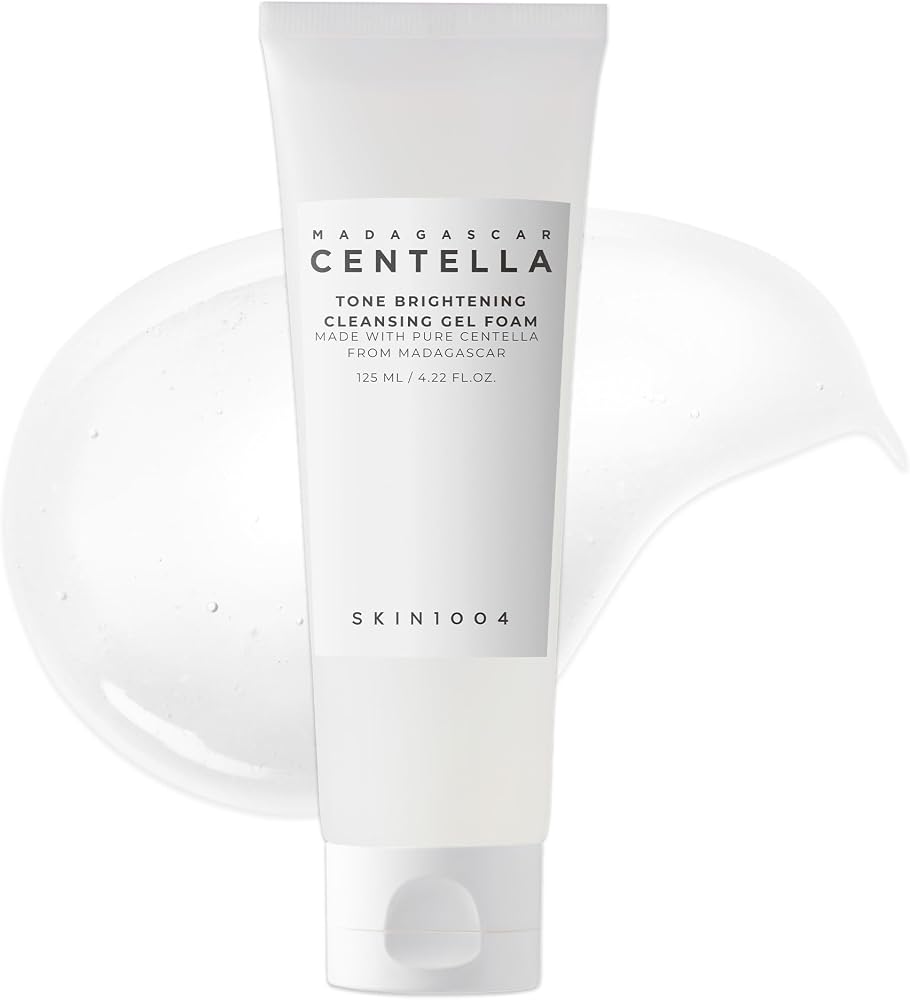 Skin1004 Tone Balancing Cleansing Gel Foam, 125ml, Makeup Remover & Face Cleanser with Madagascar Centella Asiatica & MadeWhite, Korean Hydrating Gel Facial Cleanser, Korean Skincare