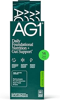AG1 Athletic Greens Superfood and Probiotic, 75 Vitamins, Travel Pack 14ct