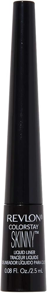 Revlon Skinny Liquid Eyeliner, ColorStay Eye Makeup, Waterproof, Smudge-proof, Longwearing with Ultra-Fine Tip, Black Out, 0.08 oz