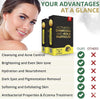 Charcoal African Black Soap 2Bar Black and Gold Bar Soap Handmade Body Facial Vitamin E So - Image 5