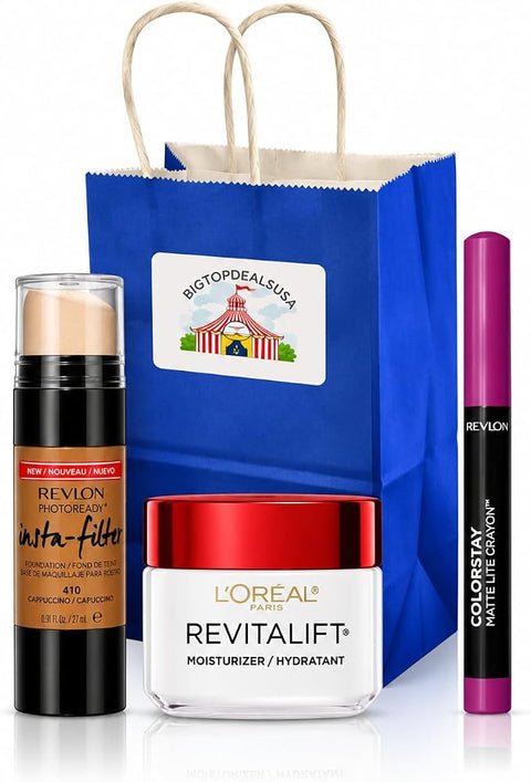 BIGTOPDEALSUSA Beauty Gift Set, Assorted, Brightening, Mixed Makeup and Skincare Essentials