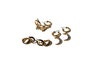 Charming Charlie 3 Pairs of Gold-Plated Earrings - Elevate Your Style with Eiffel Tower, Half Moon C-Hoops, and Chunky Studs. Discover Versatile Elegance for Women.