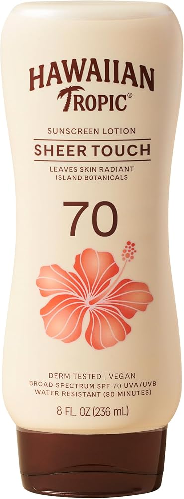 Hawaiian Tropic Sheer Touch SPF 70 Sunscreen Lotion, 8 Fl Oz - Personal Care