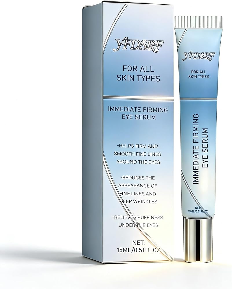 Instant Firming Eye Serum, Rapid Reduction Eye Serum for Under Eye Bags, Instant Eye Bag Remover Puffiness, Anti-Aging Under Eye Cream for Bags, Dark Circles, Puffiness & Wrinkles