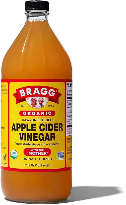 Bragg Organic Raw Apple Cider Vinegar, 32 Ounce - 1 Pack