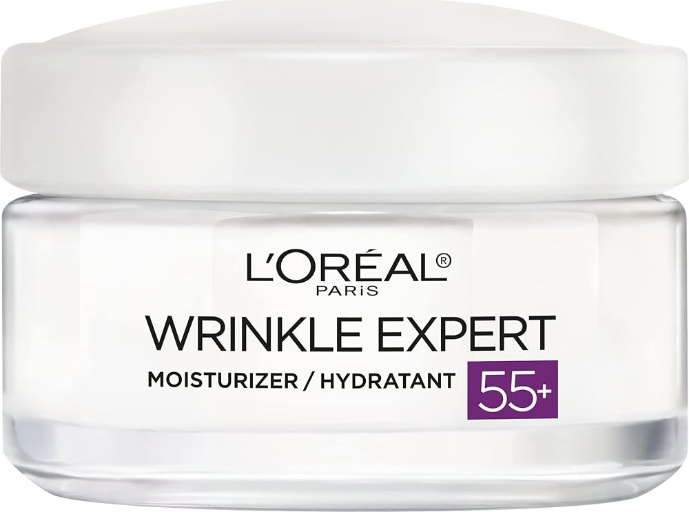 L'Oreal Paris Wrinkle Expert 55+ Anti-Aging Face Moisturizer with Calcium, Non-Greasy, Suitable for Sensitive Skin 1.7 fl. oz - Personal Care