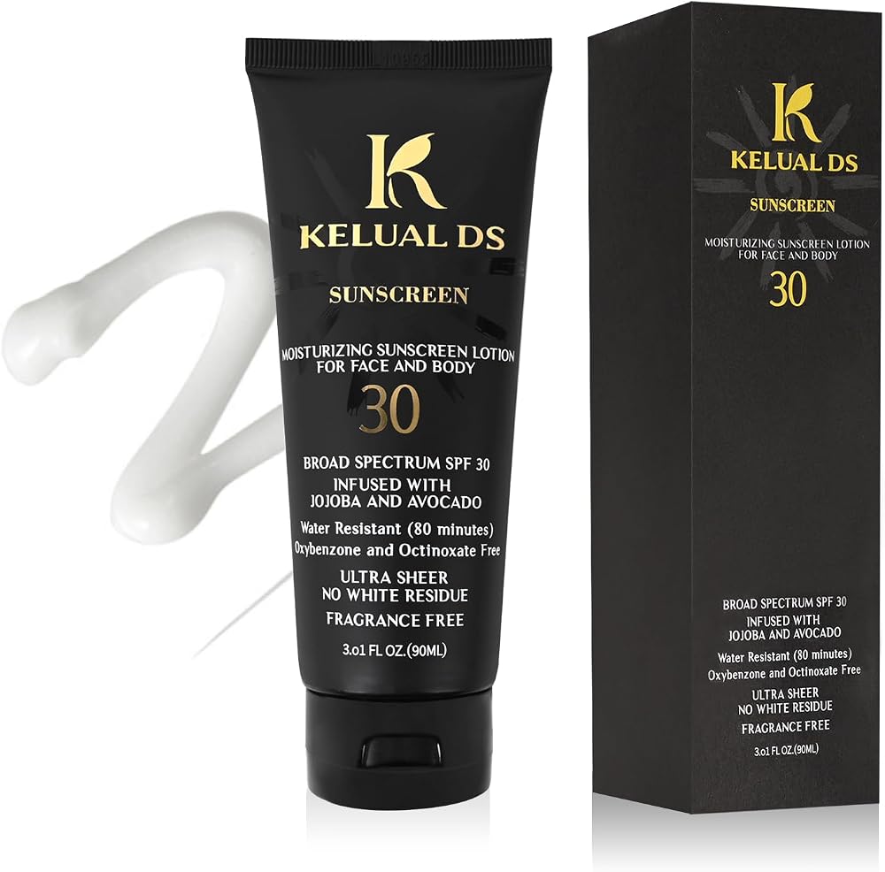 Black People Sunscreen SPF 30 Infused with Natural Ingredients and Formulated for Women of Color,No Synthetic Fragrance and Cruelty Free,Moisturizing Sun Protection,SPF 30-3.01 FL OZ/90ML
