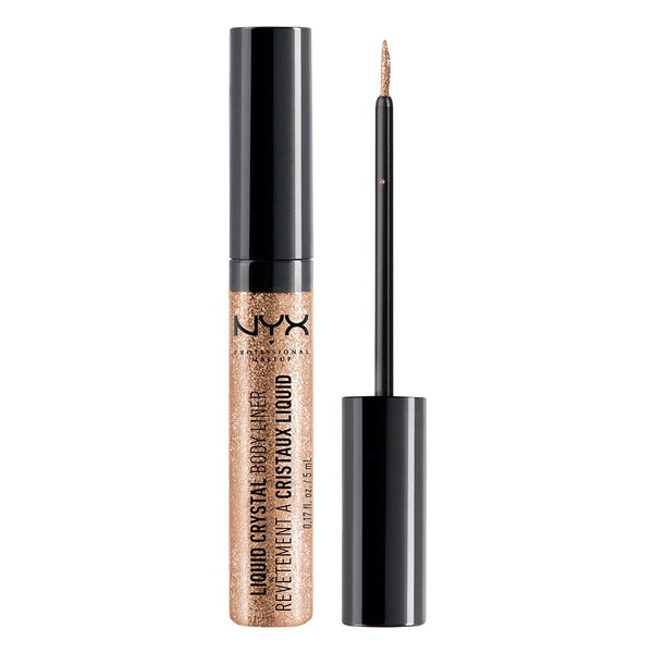 NYX Professional Makeup Liquid Crystal Liner, Crystal Champagne, 0.17 Ounce