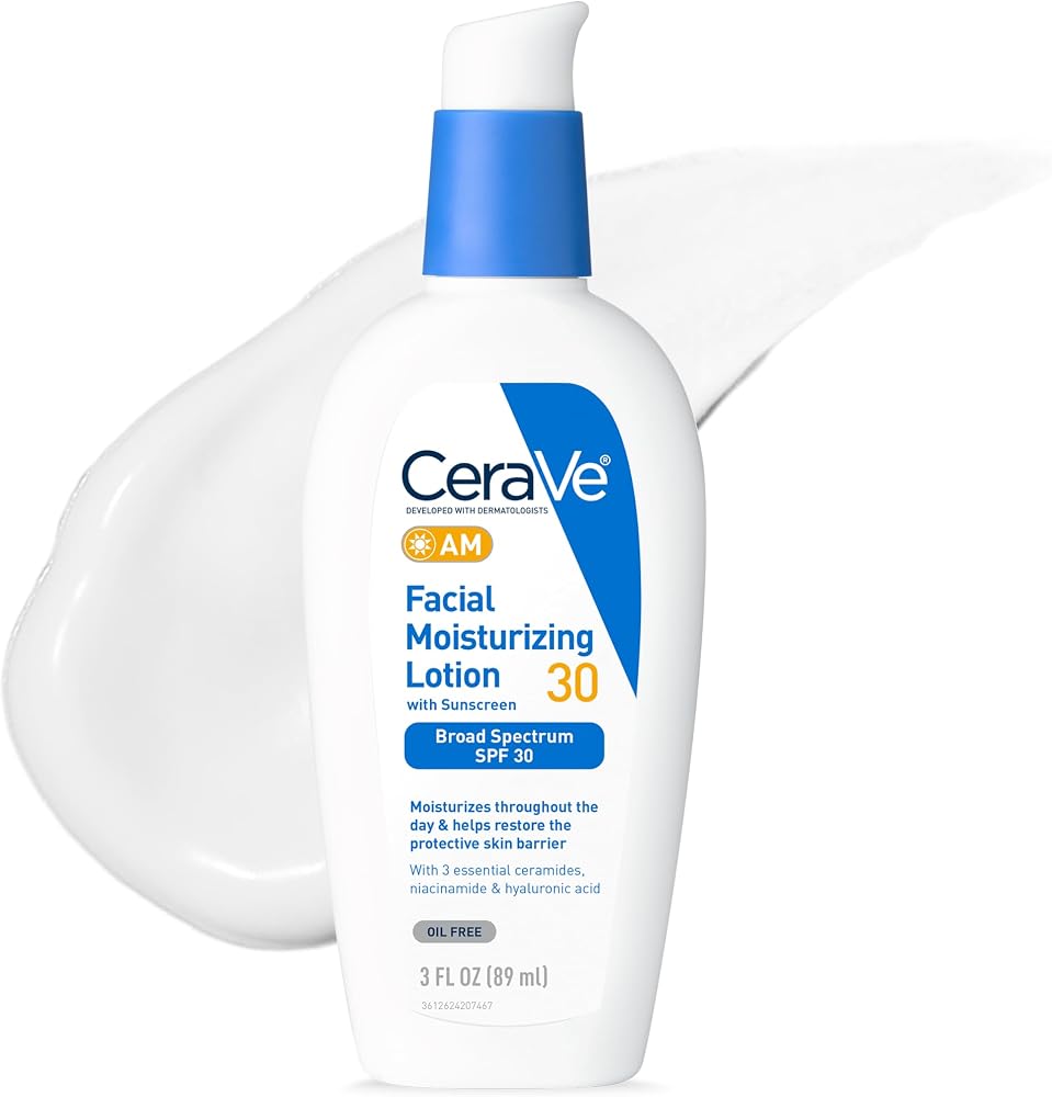 Cerave AM Daily Facial Moisturizer with SPF 30, Face Sunscreen, 3oz - Personal Care