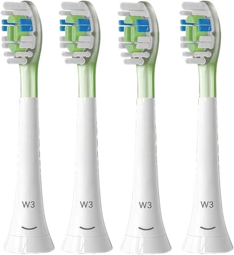 Electric Toothbrush Replaces Toothbrush Head. Compatible for Philips HX9054/65 W3 HX3/6/9 Series Electric Toothbrushes(W3-4PCS)