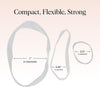Kitsch No Snag Small Elastic Hair Ties - 1pack, 100pcs (Clear, Black, Brown) | Rubber Band - Image 5