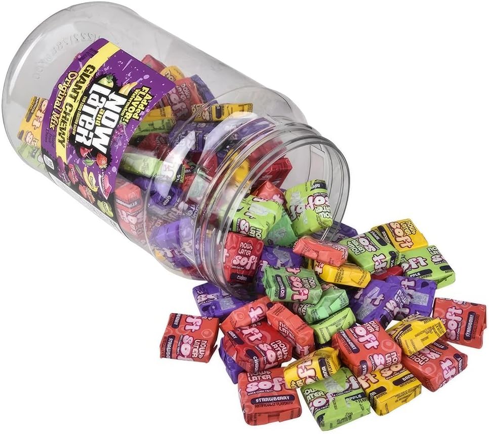 Now and Later Giant Soft Chewy Taffy Candy (31.8 Ounces)