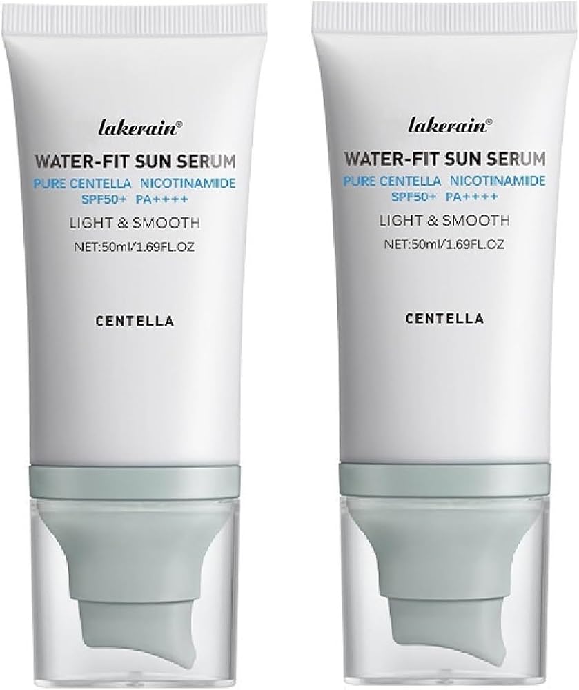 Centella Sunscreen SPF 50,Centella Hyalu Cica Water-Fit Sun Serum,2 Pcs - Personal Care