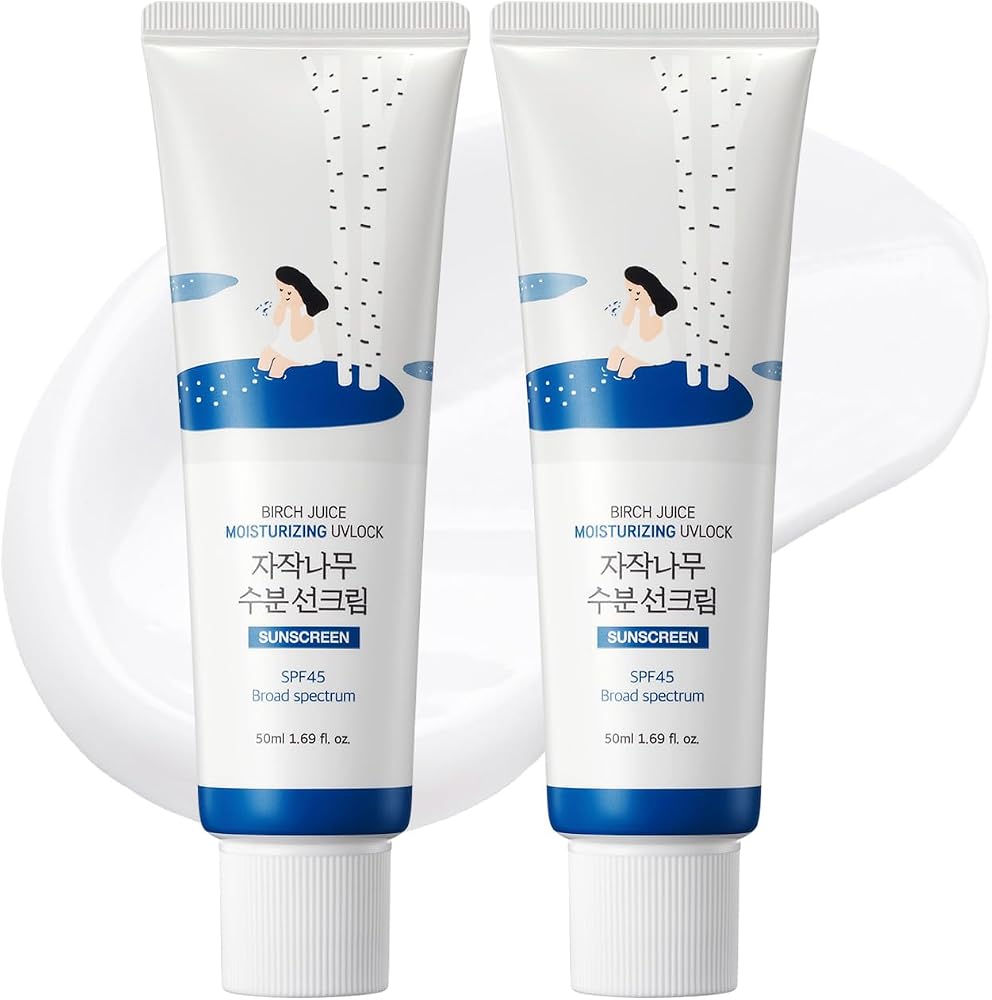 Round LAB Birch Juice Moisturizing UV LOCK SPF 45 1+1 (2-Pack) - Personal Care