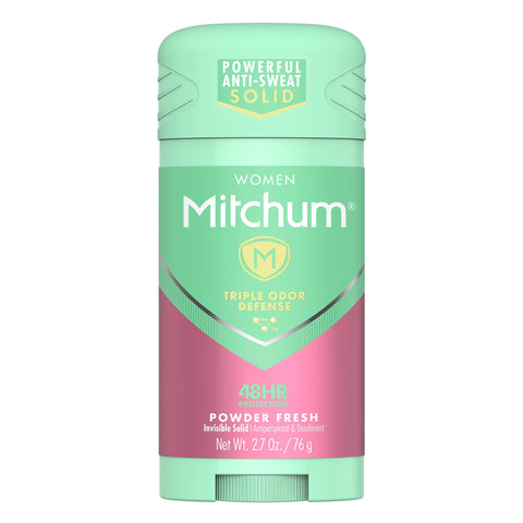 Women'S Deodorant by Mitchum, Solid Antiperspirant Deodorant Stick, Powder Fresh, 2.7 Oz (Pack of 1) - Personal Care