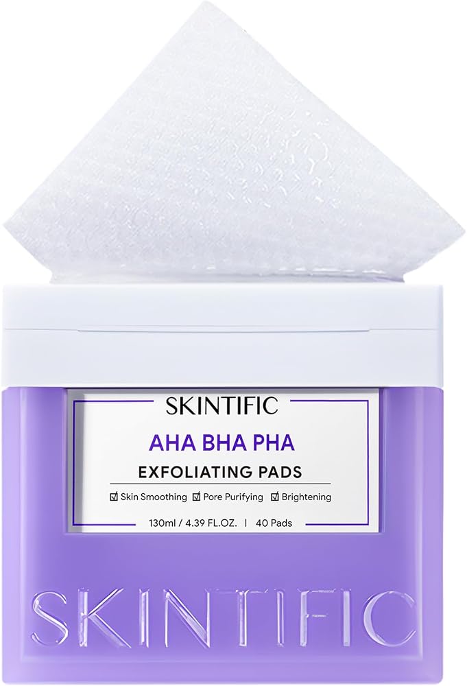 Skintific Gentle Exfoliating Pads with AHA BHA PHA & Niacinamide - Personal Care