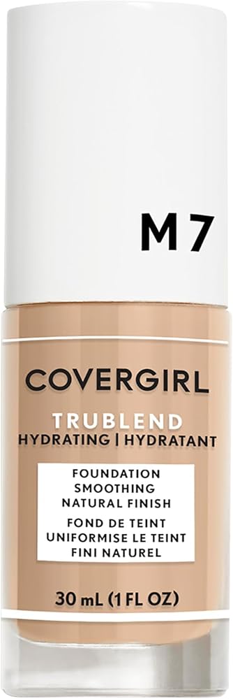 COVERGIRL truBlend Liquid Foundation Makeup Soft Honey M7, 1 oz (packaging may vary)