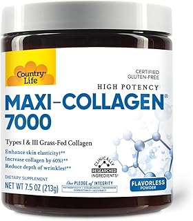 Country Life Maxi-Collagen 7000 Powder with VERISOL, Unflavored, 7.5 oz