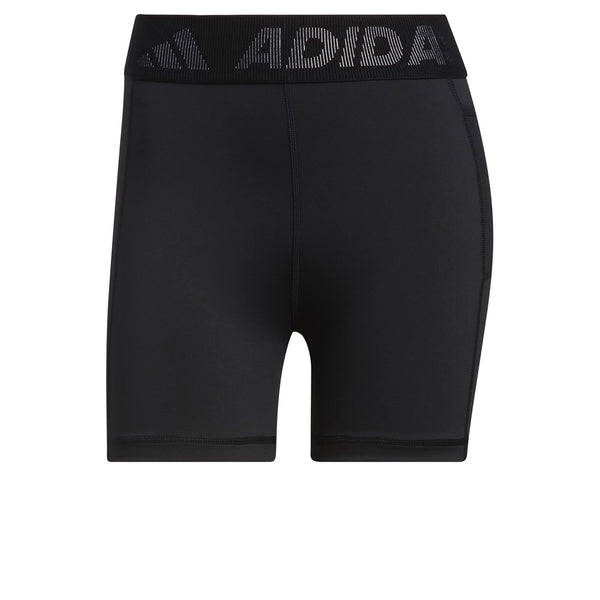 adidas Women's Techfit Badge of Sport Short Tights, Black/White, Medium