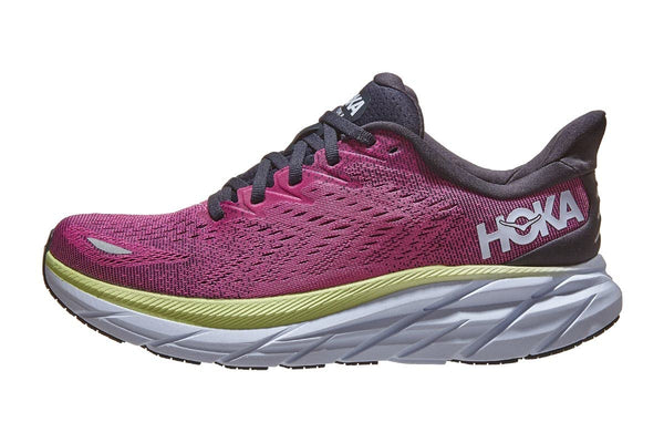 HOKA ONE ONE Women Low Neck Sneakers, Blue Graphite Ibis Rose, 8.5 US